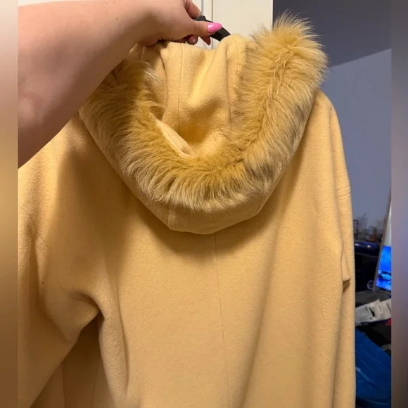 Vintage Anne Klein wool coat with hood - Picture 5 of 5